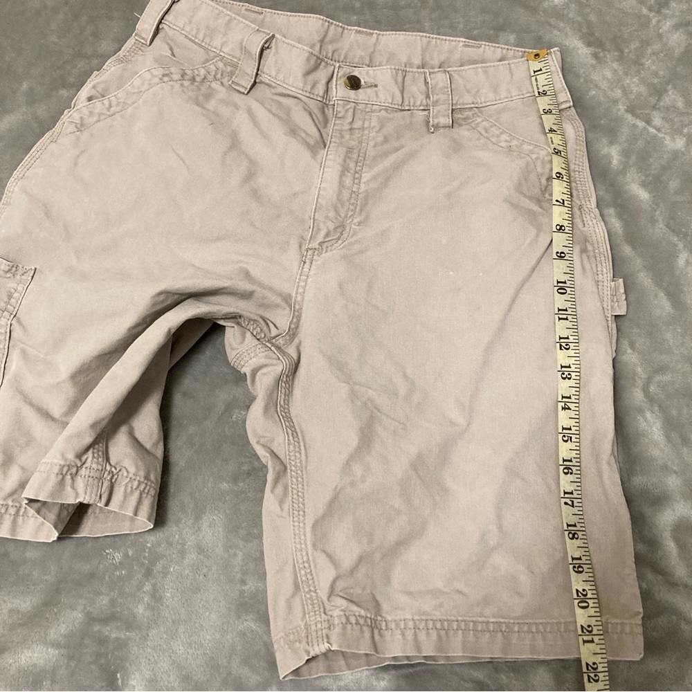 Carhartt Loose Fit Men's Tan Work Cargo Shorts Size 34 - Picture 13 of 16